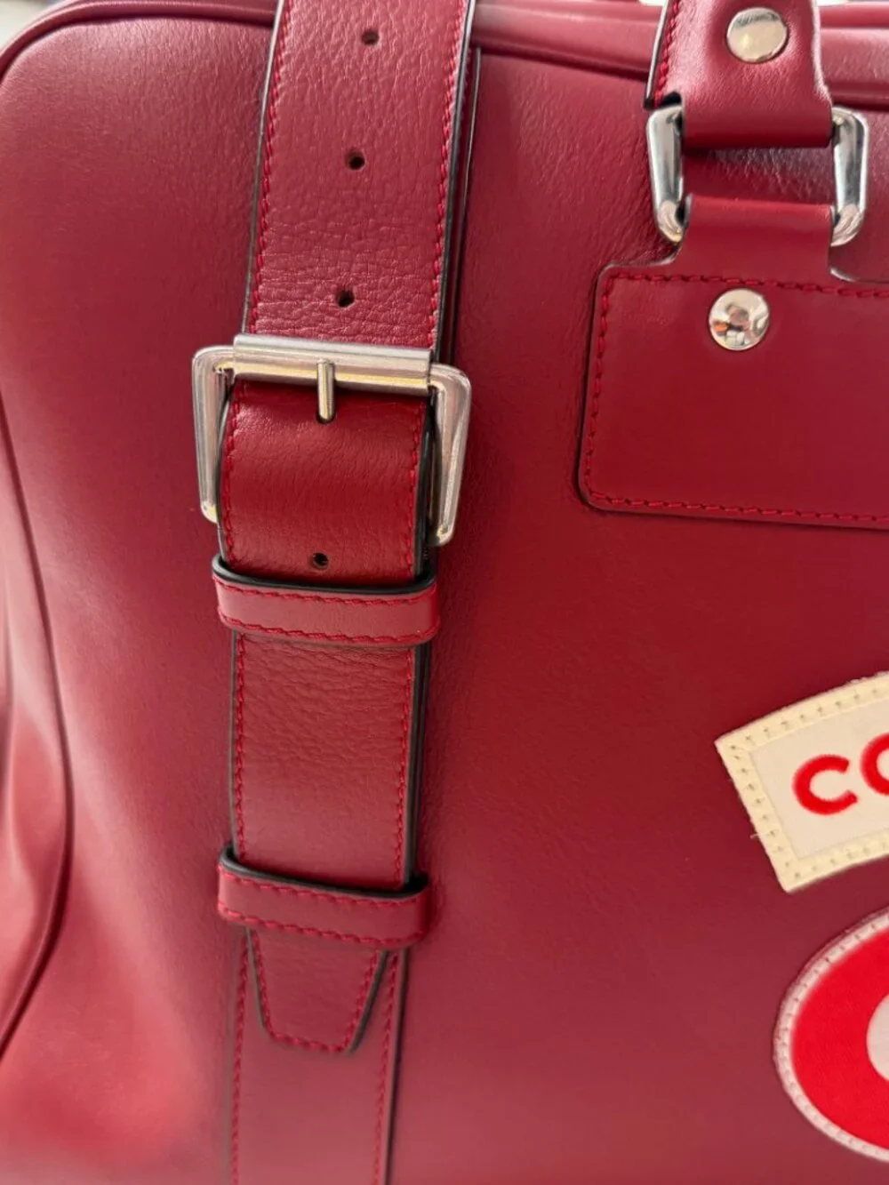 Connolly USED Red Sports Grip Bag with Badges